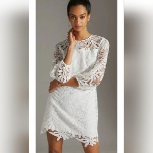 *Anthropologie* Shoshanna Lace sheath Mini Dress | Size 10 NWT New